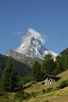 Natural Landmark Prints: The Matterhorn near Zermatt, Valais, Swiss Alps, Switzerland, Europe