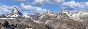 Dent Blanche Prints: Matterhorn Peak, 4478m, with Dent Blanche