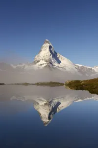 Voyages Prints: Matterhorn reflected in Lake Stellisee