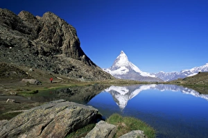 Swiss Prints: Matterhorn reflected in the Riffelsee