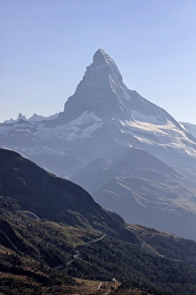 Jagged Prints: Matterhorn summer view, Zermatt, Canton of Valais, Pennine Alps, Swiss Alps, Switzerland
