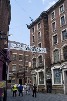 Matthew Street, site of the original Cavern Club where the Beatles first played Matthew Street, site of the original Cavern Club where the Beatles first played