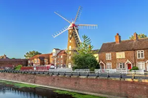 Boston Prints: The Maud Foster Windmill in Boston, Lincolnshire, England, United Kingdom
