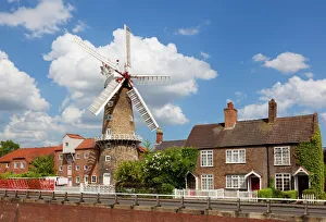 Boston Prints: The Maud Foster Windmill is a seven storey