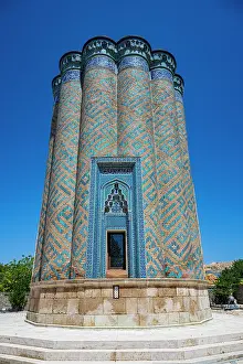 Artistry Prints: Mausoleum with intricate tile work in Garabaghlar