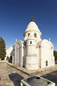 Place Of Burial Prints: The mausoleum of the Petrinovic family, Supertar, Brac, Dalmata, Croatia, Europe