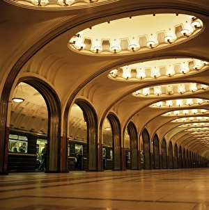 Subterranean Prints: Mayakovskaya Metro station