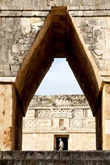 Images Dated 29th October 2009: Mayan ruins of Uxmal, UNESCO World Heritage Site, Yucatan, Mexico, North America