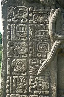 Images Dated 17th January 2000: Mayan stela J