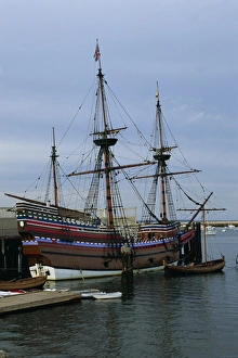 Masts Prints: Mayflower tourist ship