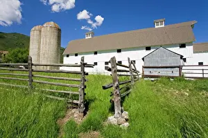 Farm House Prints: McPolin Ranch in Park City, Utah, United States of America, North America