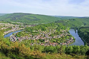 Waterways Prints: Meander of Meuse River at Montherme