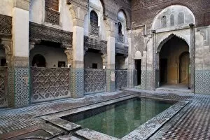 Images Dated 13th November 2009: Medersa Sahrij, Medina of the Andalusians, Fez, Morocco, North Africa, Africa