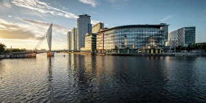 Hues Prints: Media City, Salford Quays, Manchester, Lancashire, England, United Kingdom