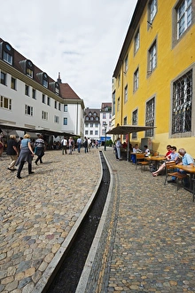 Freiburg Prints: Mediaevel sewage system, Freiburg, Baden-Wurttemberg, Germany, Europe