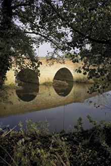 Arrow Prints: Medieval bridge over the River Arrow, Alcester, Warwickshire, Midlands