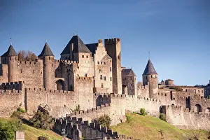 Enchanting Prints: Medieval castle of Carcassonne, Languedoc-Roussillon, France