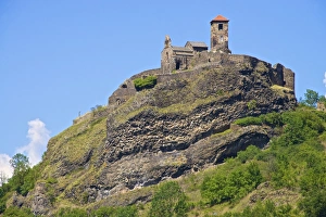 Medieval castle dating from the 15th century, and church of St. Madeleine, Saint Ilpize village