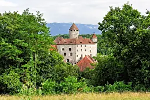 Annecy Prints: Medieval castle of Montrottier