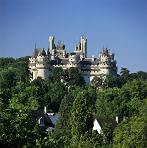 Picardy Prints: The medieval chateau, Pierrefonds, Picardy, France, Europe