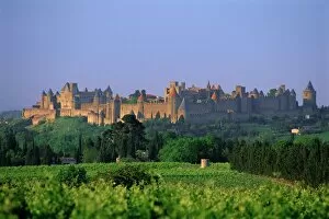 Medieval Collection: The medieval city of Carcassonne, Aude, Languedoc-Roussillon, France, Europe