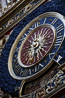 Images Dated 11th June 2008: The medieval clock (Gros Horloge), old Rouen, Normandy, France, Europe