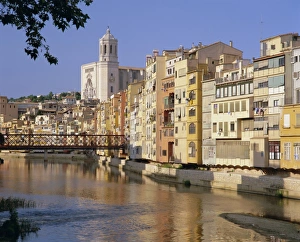 Girona Prints: Medieval houses on the Onyar River