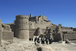 Iran Prints: Medieval mud brick city with 17th century Safavid citadel, Arg-e Bam, Bam