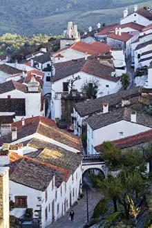 Marvao Prints: The medieval town showing the Rua do Espirito Santo (Espirito Santo Street), Marvao