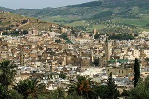 Olive Prints: Medina of Fes, UNESCO, viewed from Borj south, Fes, Morocco