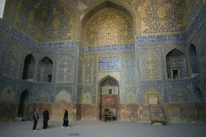 Esfahan Prints: Mehrab under the dome of the Emam Mosque