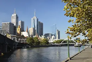 Melbourne Central Business District (Central Business District) and Yarra River, Melbourne, Victoria