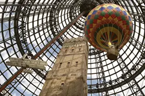 Hot Air Balloon Prints: Melbourne Central Complex incorporates restored Shot Tower beneath glass cone