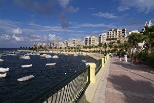 Promenades Prints: Mellieha Bay, Malta, Mediterranean, Europe