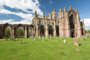 Melrose Abbey, Melrose, Borders, Scotland, United Kingdom, Europe