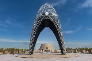 Public Park Prints: Memorial Alzhir, Nur Sultan, formerly Astana, capital of Kazakhstan, Central Asia, Asia