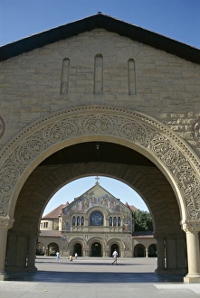 College Prints: Memorial church in Main Quadrangle