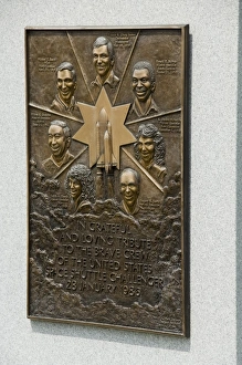 Arlington Prints: Memorial to the crew of the Space Shuttle Challenger