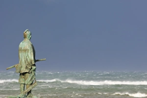 Images Dated 21st October 2007: Memorial marking end of Japanese territory, Cape Soya (Soya-misaki), Hokkaido