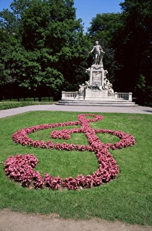 Vienna Prints: Memorial to Mozart, Burggarten, Vienna, Austria, Europe
