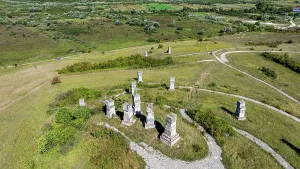 Stones Prints: Memorial Park Garavice features tombstones honoring victims of the Bosnian war in Bosnia and Herzegovina