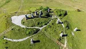 Honor Prints: Memorial Park Garavice shows tombstones honoring victims of the Bosnian war in Bosnia and Herzegovina