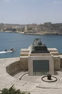 Memorial to Second World War, near Fort St. Elmo, Valletta, Malta, Europe
