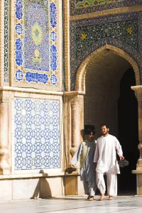 Masjid E Jam Prints: Men at the Friday Mosque or Masjet-eJam