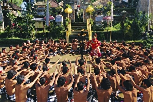 Signaling Prints: Men performing the famous Balinese Kecak dance