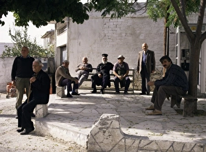 Senior Citizen Prints: Men of the village, Dhora, Cyprus, Europe
