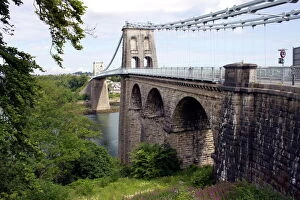 Suspension Collection: Menai Bridge, Anglesey, North Wales, Wales, United Kingdom, Europe
