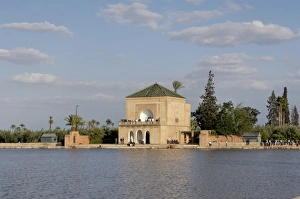 Images Dated 1st May 2007: The Menara gardens, where the Almoravides built a huge pool in the center of the gardens in