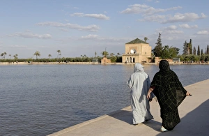 Images Dated 1st May 2007: The Menara gardens, where the Almoravides built a huge pool in the center of the gardens in
