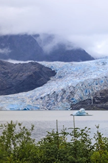 Juneau Prints: Mendenhall Glacier and Lake, with iceberg